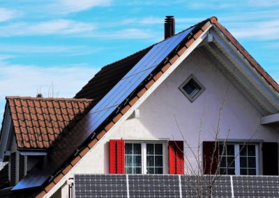 the roof of the, house, the window